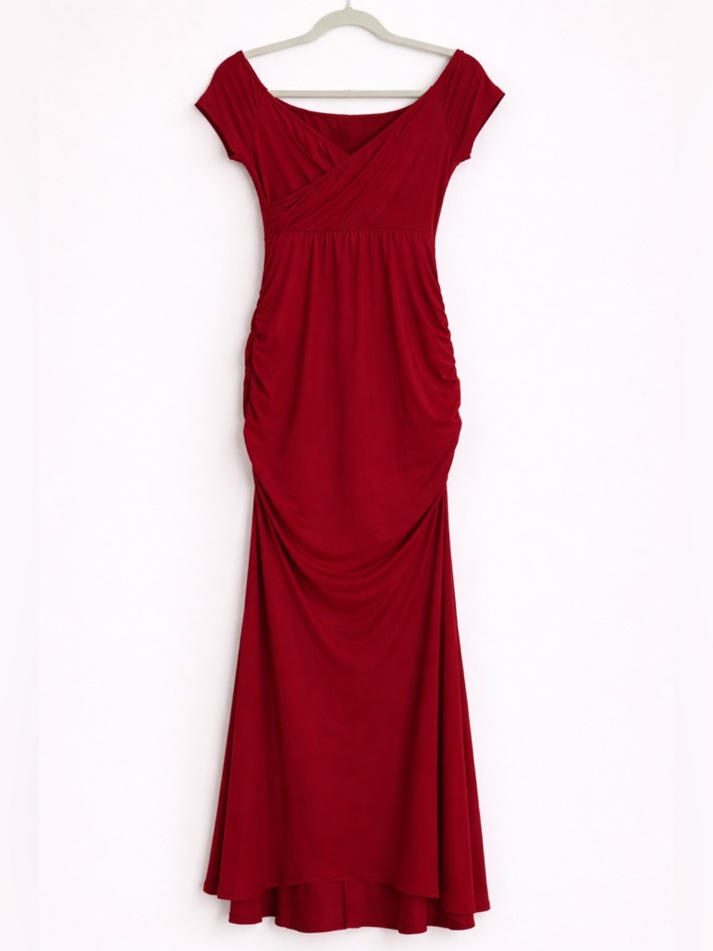 PinkBlush Red Maxi Maternity Dress
